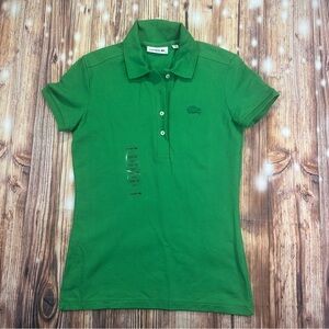 Lacoste Slim Fit Stretch Mini Pique Polo Shirt Women’s  Size 32  (0)